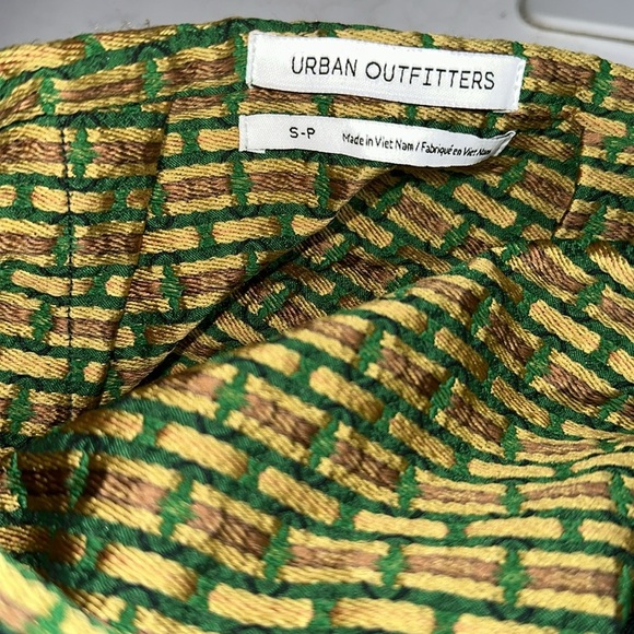 Urban Outfitters UO Peggy Belted green and gold brocade Mini Skirt size SP - Picture 11 of 13